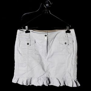 light gray skirt White House Black Market 12